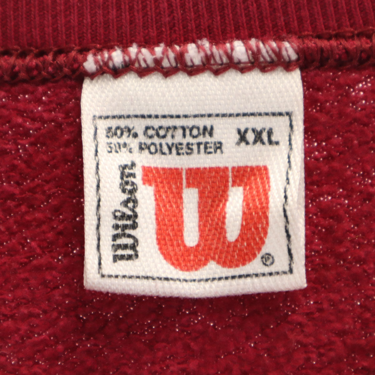 wilson ウィルソン 00s USA製 長袖 スウェット トレーナー XXL ワインレッド系 ビッグサイズ メンズ