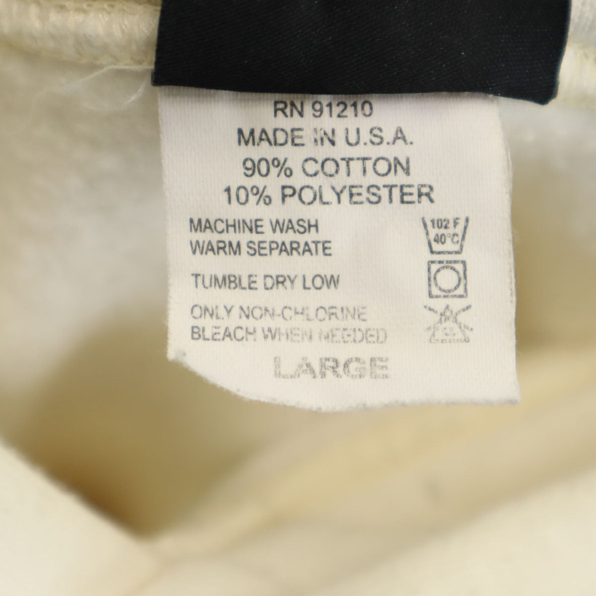 CAMBER キャンバー USA製 長袖 スウェットパーカー L アイボリー 裏起毛 メンズ