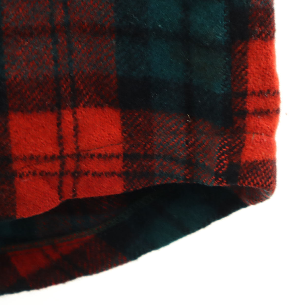 MAINE GUIDE 60s 70s ウール ヴィンテージ タータンチェック柄 長袖 ハーフジップ パーカー レッド TALONジップ メンズ