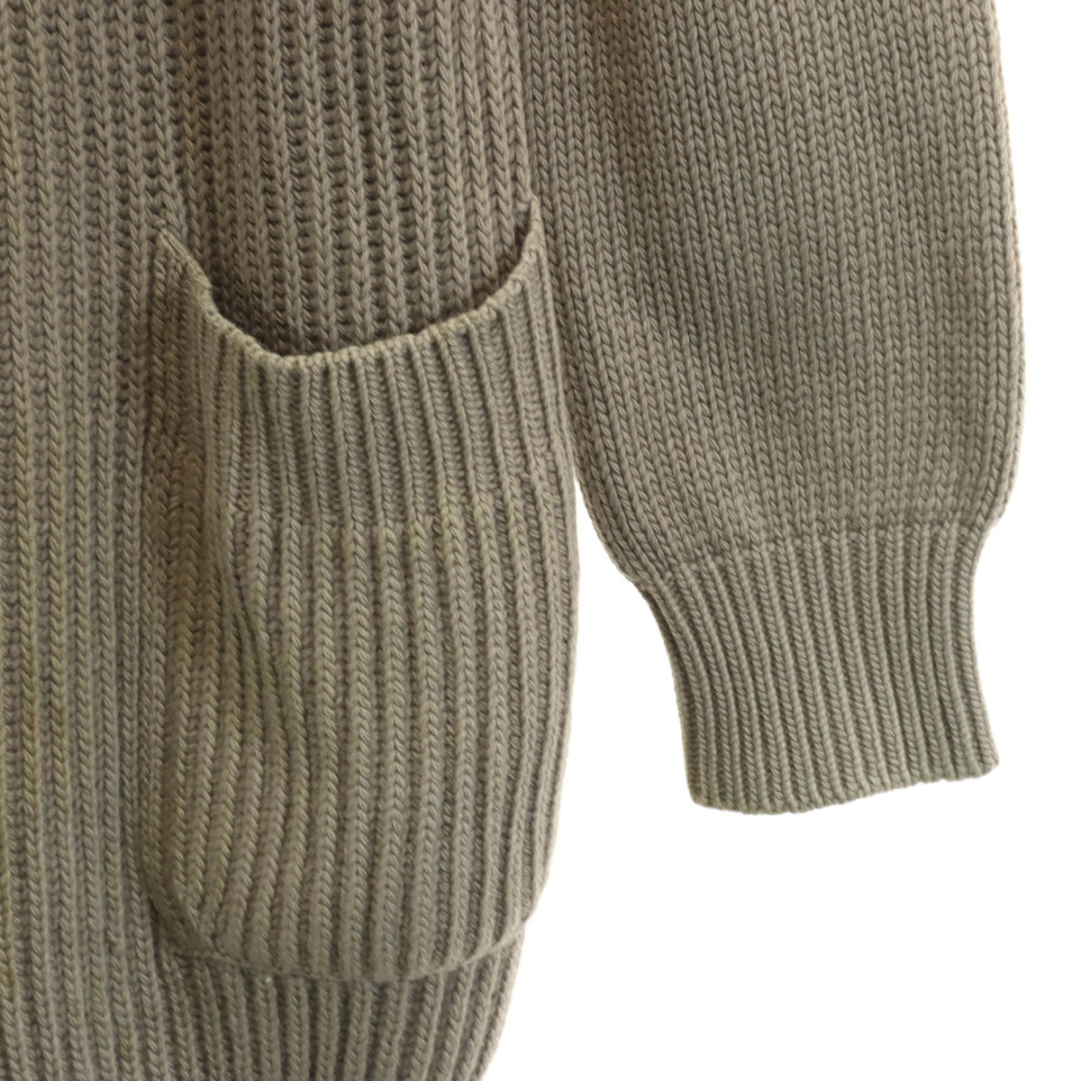 MAX MARA マックスマーラ イタリア製 カシミヤブレンド 長袖 ニットカーディガン S アッシュブラウン レディース