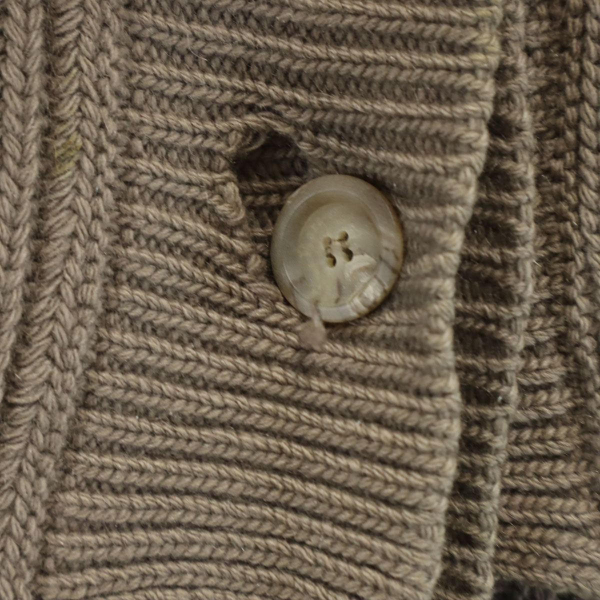 MAX MARA マックスマーラ イタリア製 カシミヤブレンド 長袖 ニットカーディガン S アッシュブラウン レディース