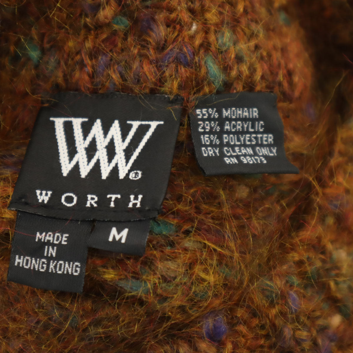 WORTH 90s モヘアブレンド オールド 長袖 セーター M ブラウン系 ニット レディース