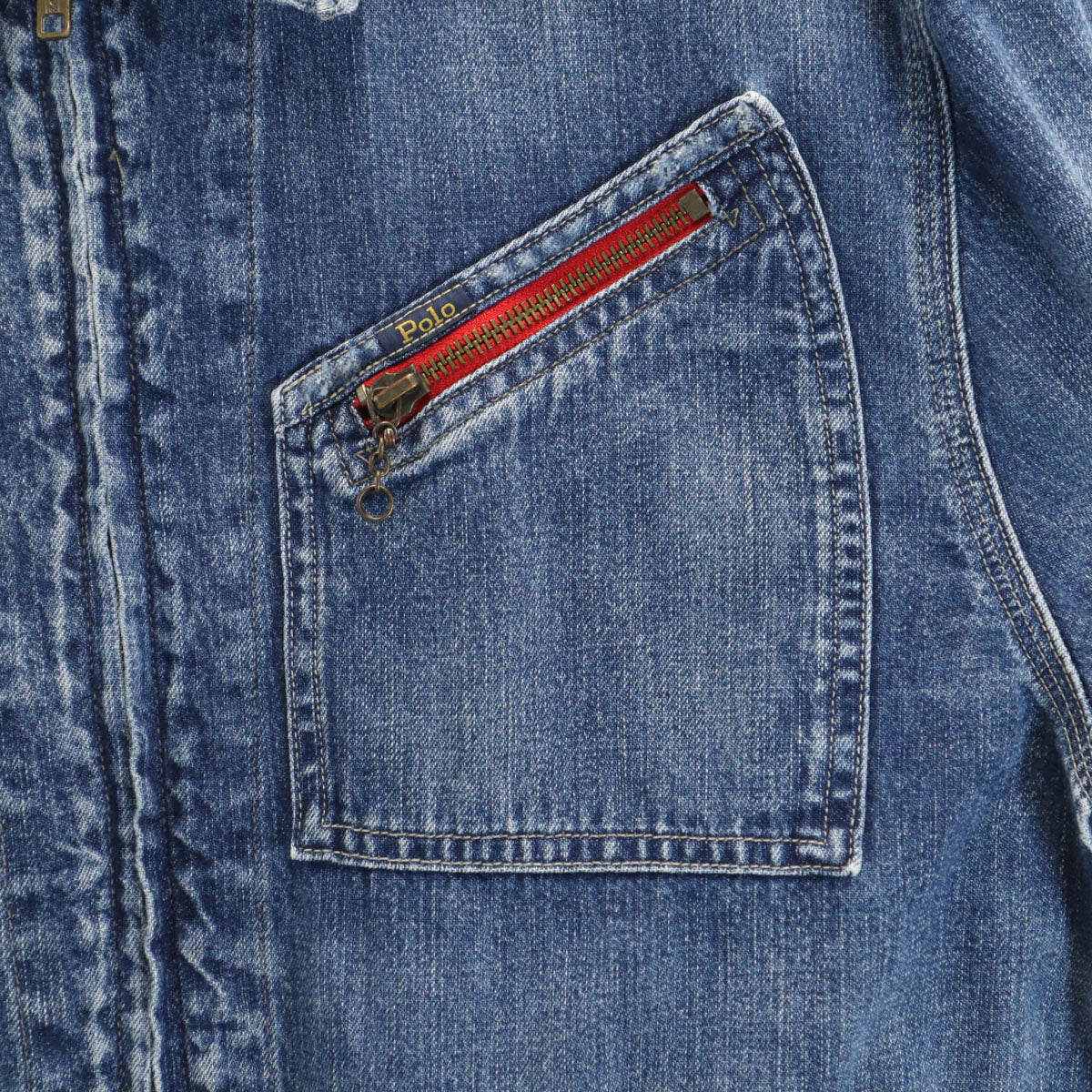 DENIMU&SUPPLY RALPH LAUREN デニムアンドサプライ ラルフローレン フルジップ デニムジャケット M ブルー系 ジージャン メンズ