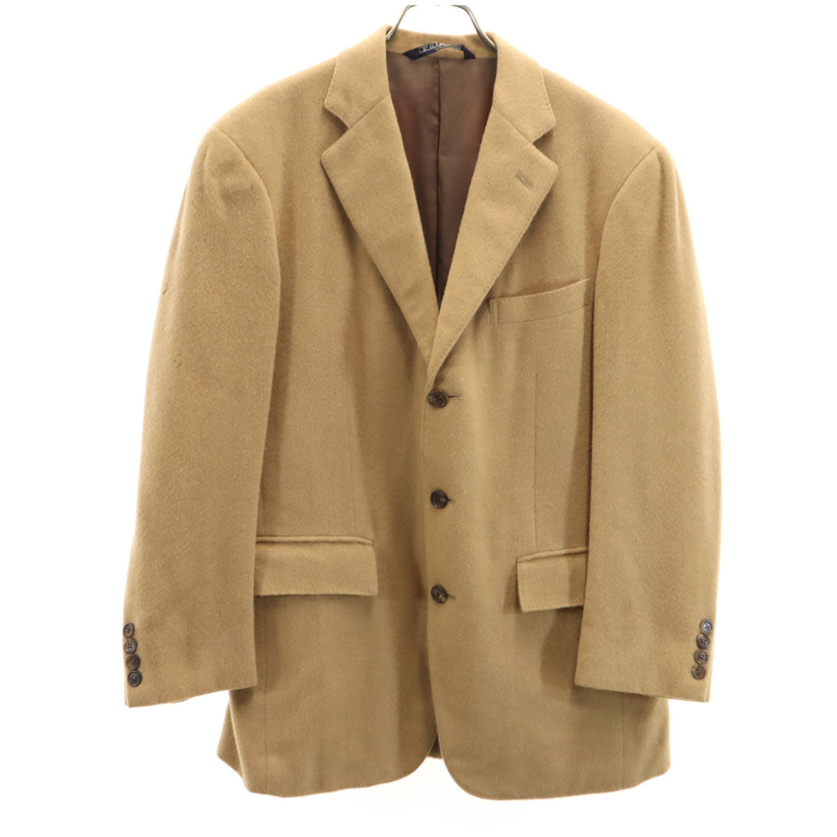 Polo by Ralph Lauren ポロバイラルフローレン 90s オールド フラノウール テーラードジャケット 92-80-170 ベージュ メンズ