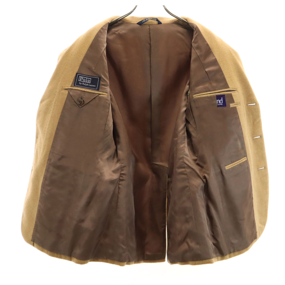 Polo by Ralph Lauren ポロバイラルフローレン 90s オールド フラノウール テーラードジャケット 92-80-170 ベージュ メンズ