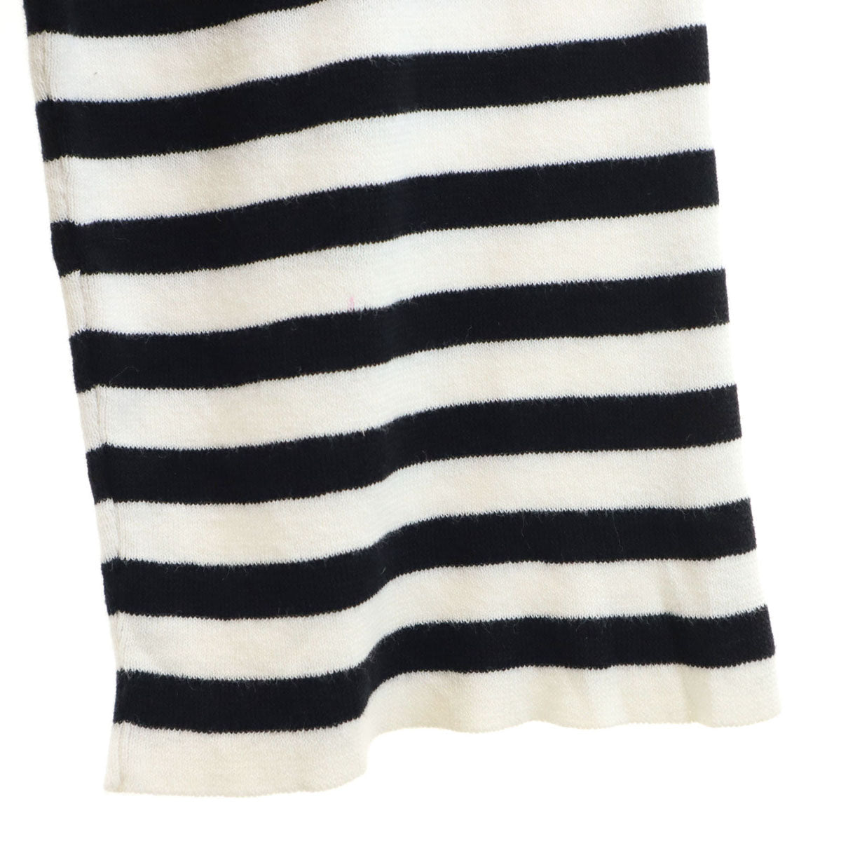 Mila Owen ミラオーウェン ボーダー柄 長袖 ニット F ホワイト レディース