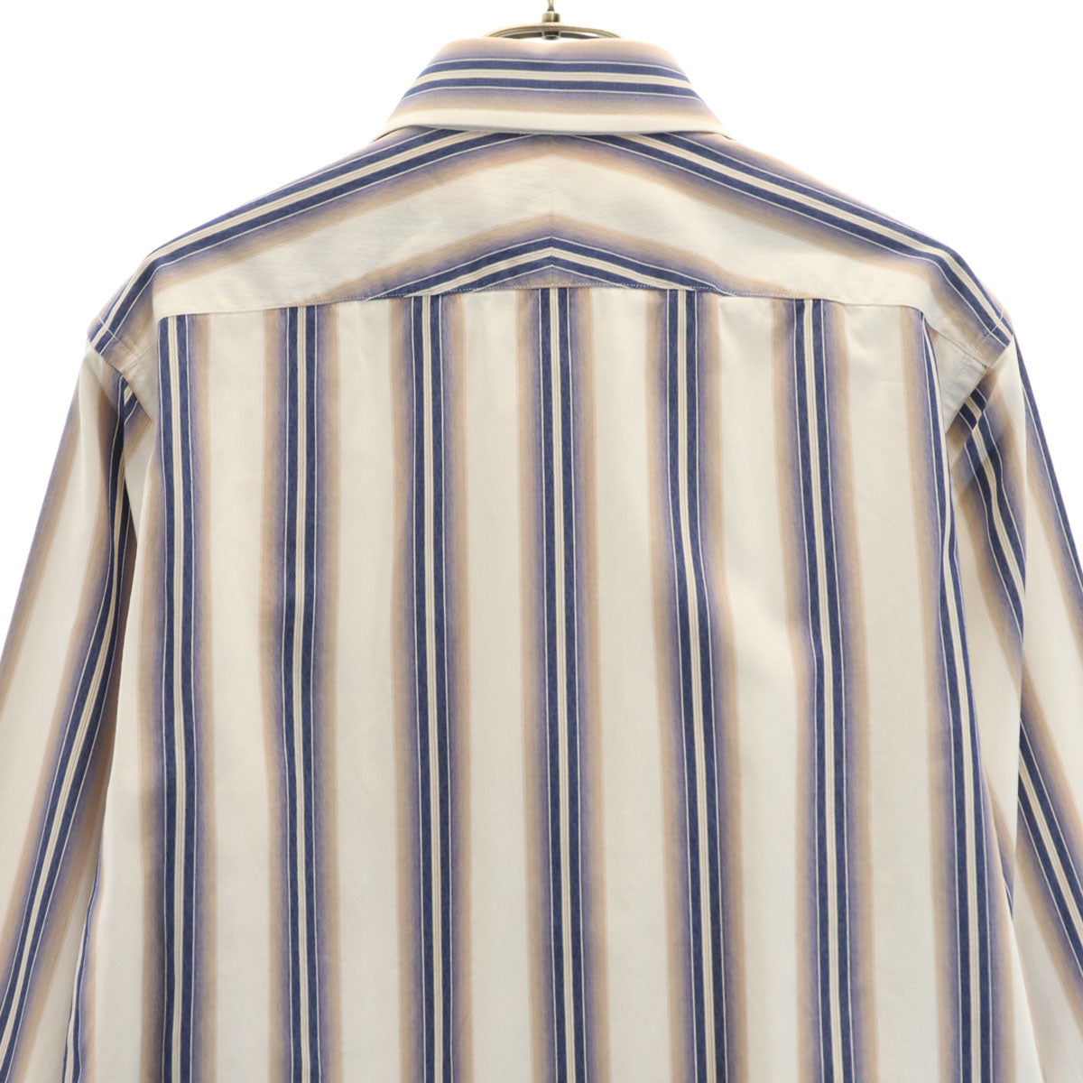 Paul Smith LONDON ポールスミスロンドン ストライプ柄 長袖 シャツ M アイボリー メンズ