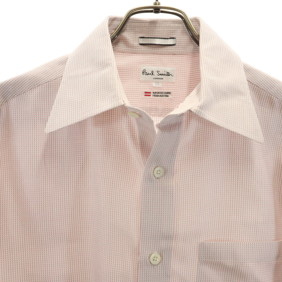 Paul Smith LONDON ポールスミスロンドン 総柄 長袖 シャツ M ピンク メンズ