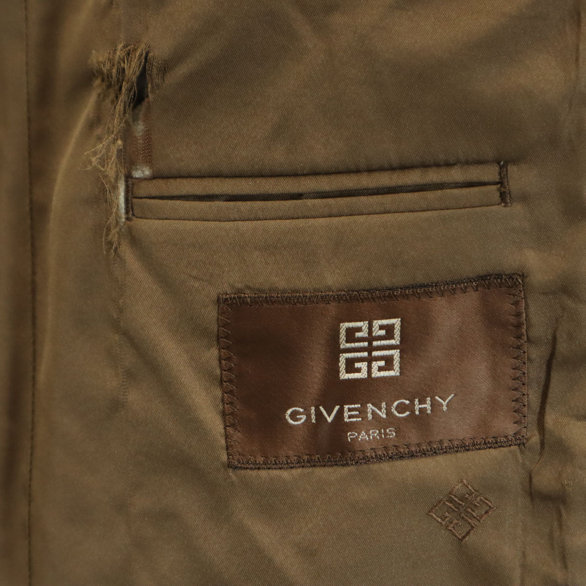 GIVENCHY ジバンシィ 90s オールド 総柄 テーラードジャケット ベージュ メンズ