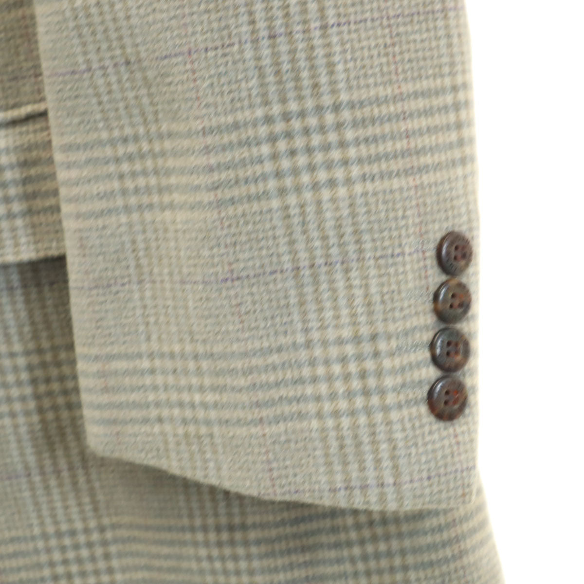 GIVENCHY ジバンシィ 90s カシミアブレンド オールド チェック柄 テーラードジャケット グレー メンズ