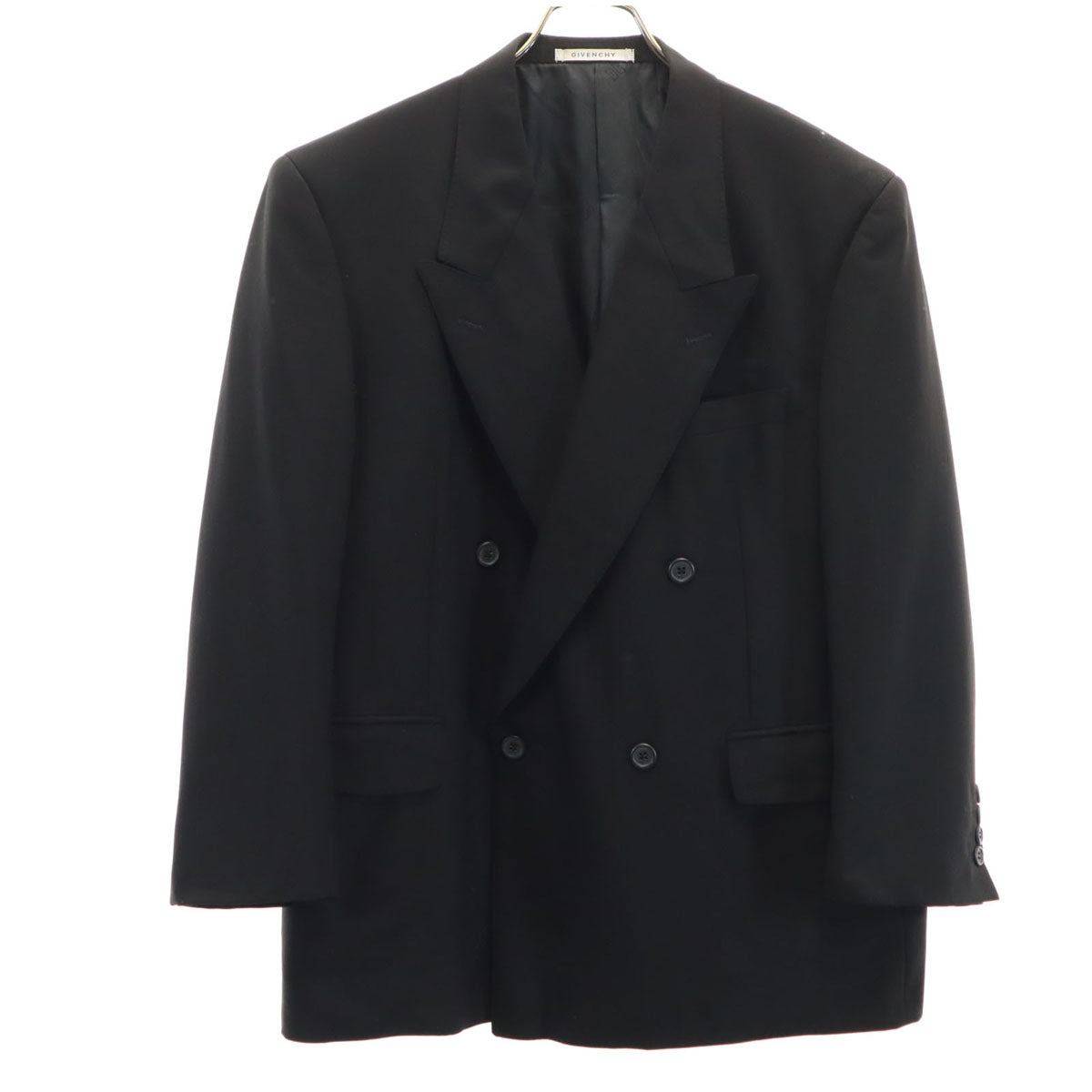GIVENCHY ジバンシィ 90s ウール オールド テーラードジャケット BE3 黒 メンズ