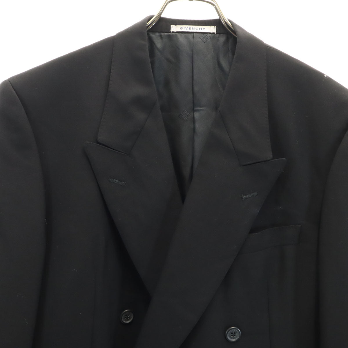 GIVENCHY ジバンシィ 90s ウール オールド テーラードジャケット BE3 黒 メンズ