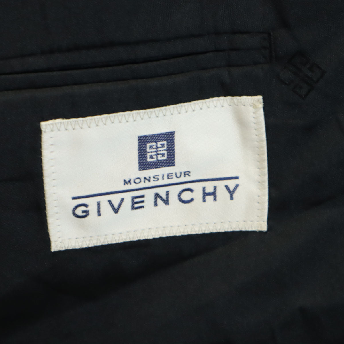 GIVENCHY ジバンシィ 90s ウール オールド テーラードジャケット BE3 黒 メンズ