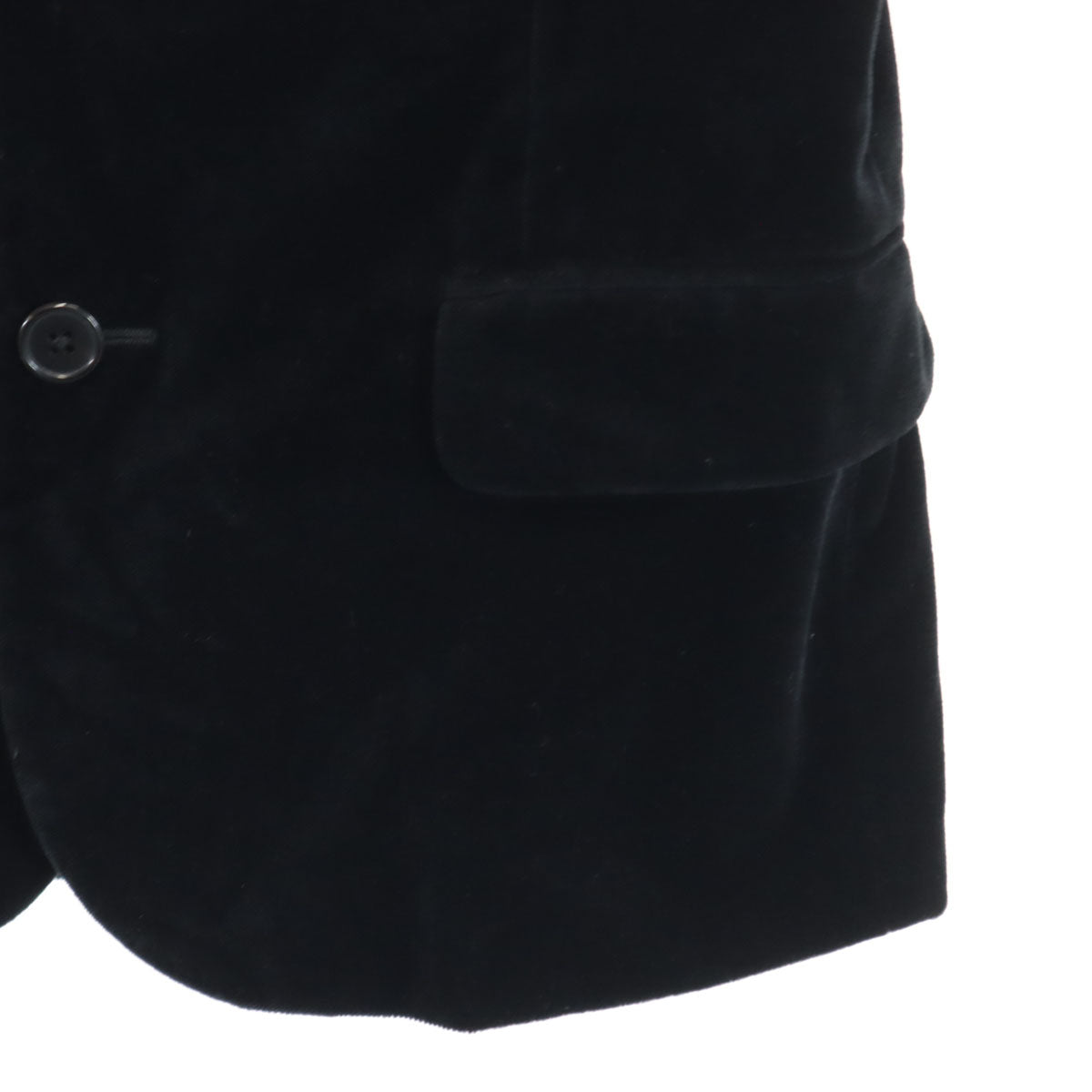 SAINT LAURENT サンローラン イタリア製 シルク テーラードジャケット F34 黒 レディース