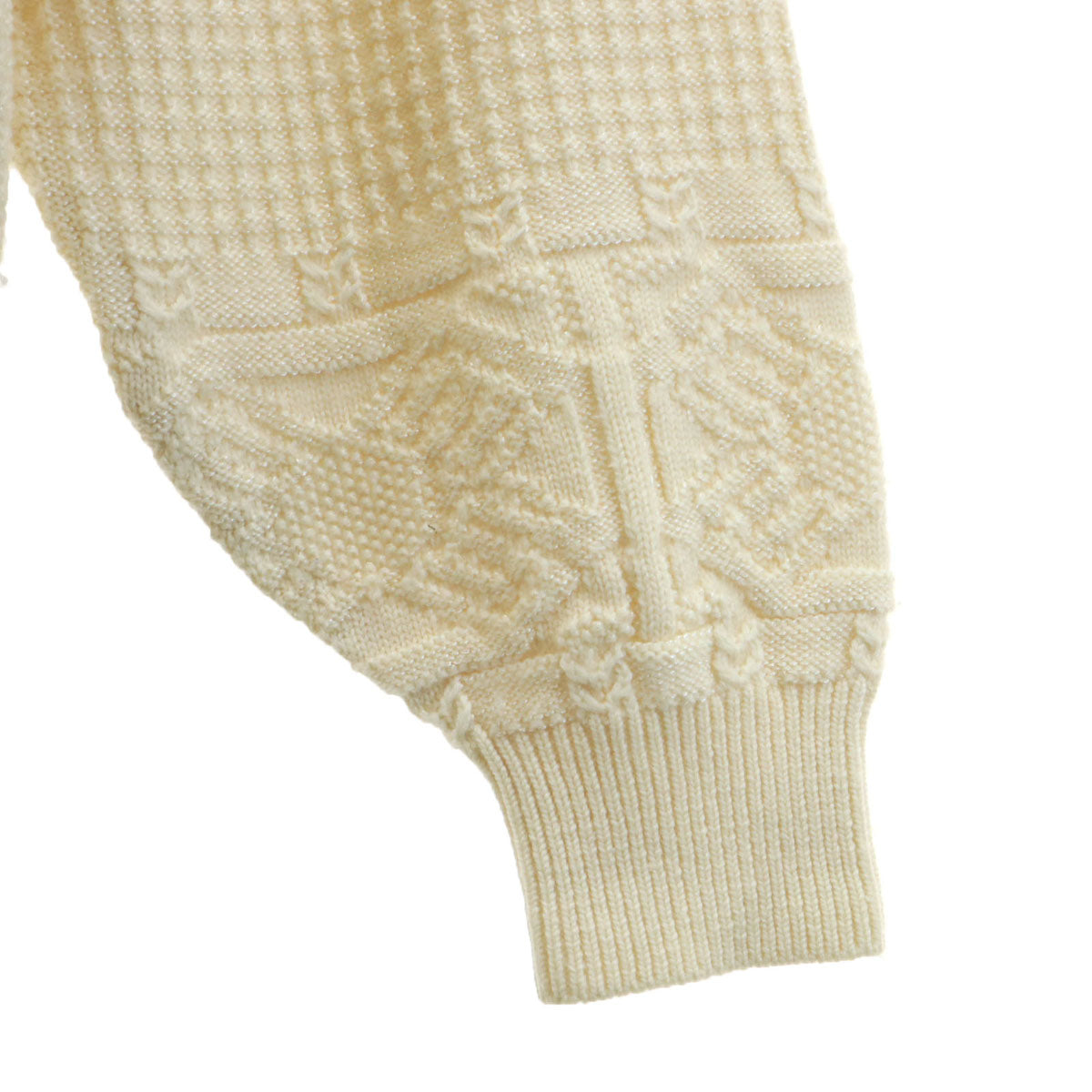 santa fe サンタフェ 90s 日本製 ウールブレンド オールド 長袖 セーター 3 アイボリー ニット メンズ