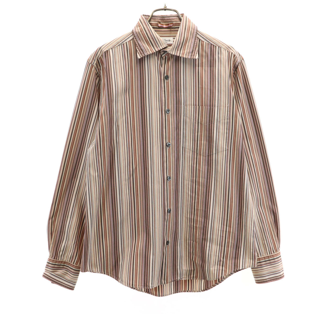 PAUL SMITH LONDONポールスミス ロンドン 高級ウール ベロアパイピングチェスターコート[MCTA72798] ポールスミス ロンドン Paul Smith LONDON マルチストライプ柄ライナー