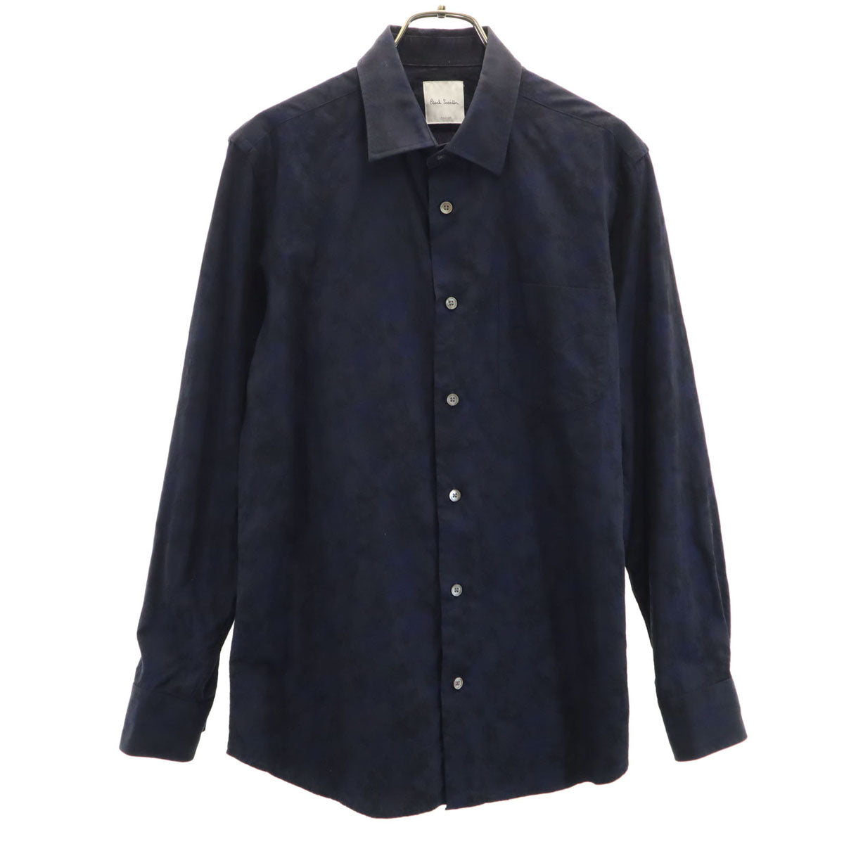 Paul Smith ポールスミス 長袖 シャツ M ネイビー メンズ