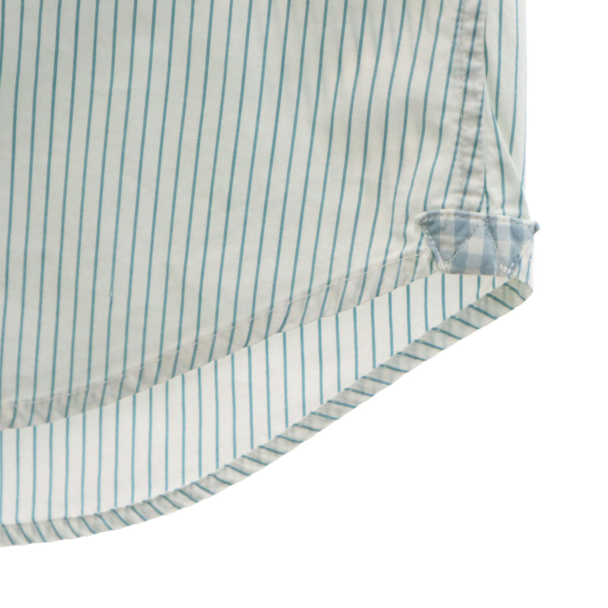 PS Paul Smith ピーエスポールスミス ストライプ柄 花刺繍 長袖 シャツ M ホワイト系 メンズ