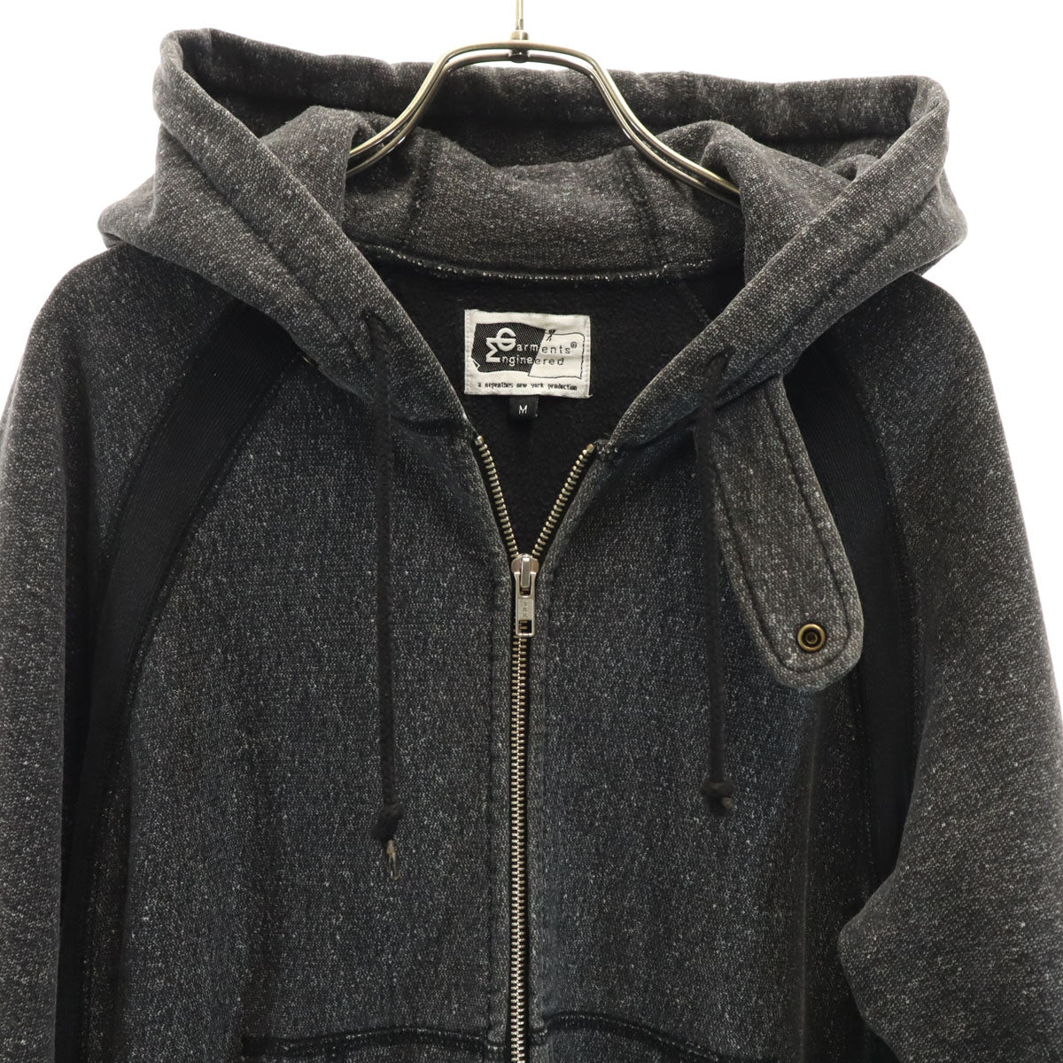 Engineered Garments エンジニアードガーメンツ カナダ製 長袖 スウェット ジップパーカー M チャコールグレー メンズ