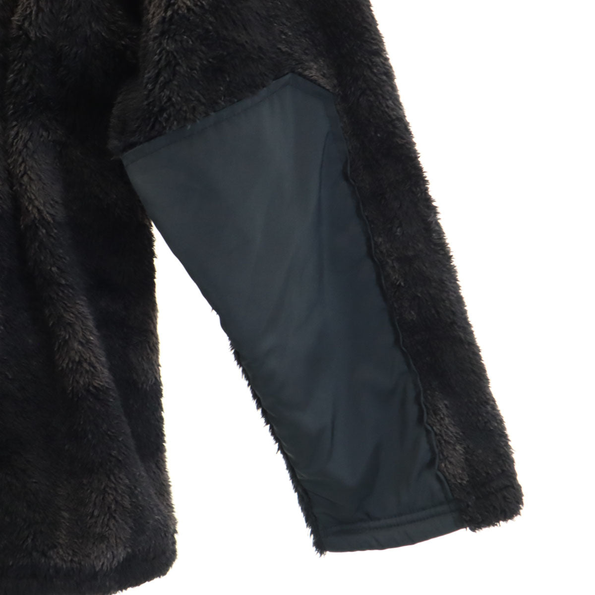 未使用 a part of me. アパートオブミー MOOMIN ムーミン コラボ 日本製 チェック柄 リトルミイ ボアジャケット ブラック Y’s for living ヨウジヤマモト レディース