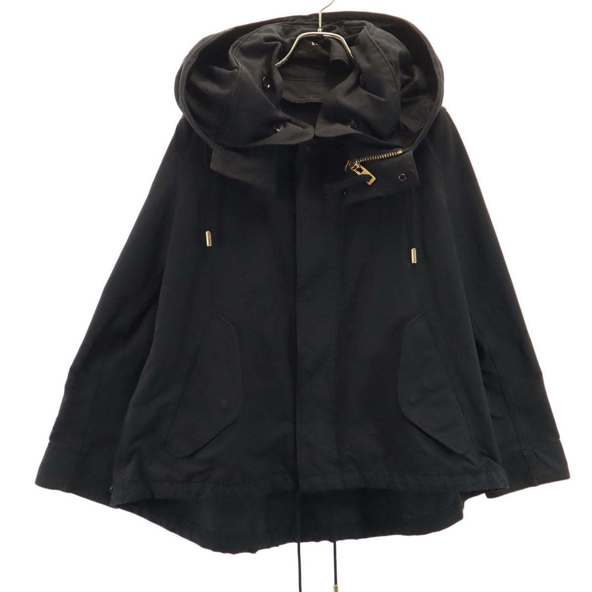 THE RERACS ザリラクス 日本製 フーデッド ジャケット 38 ブラック レディース
