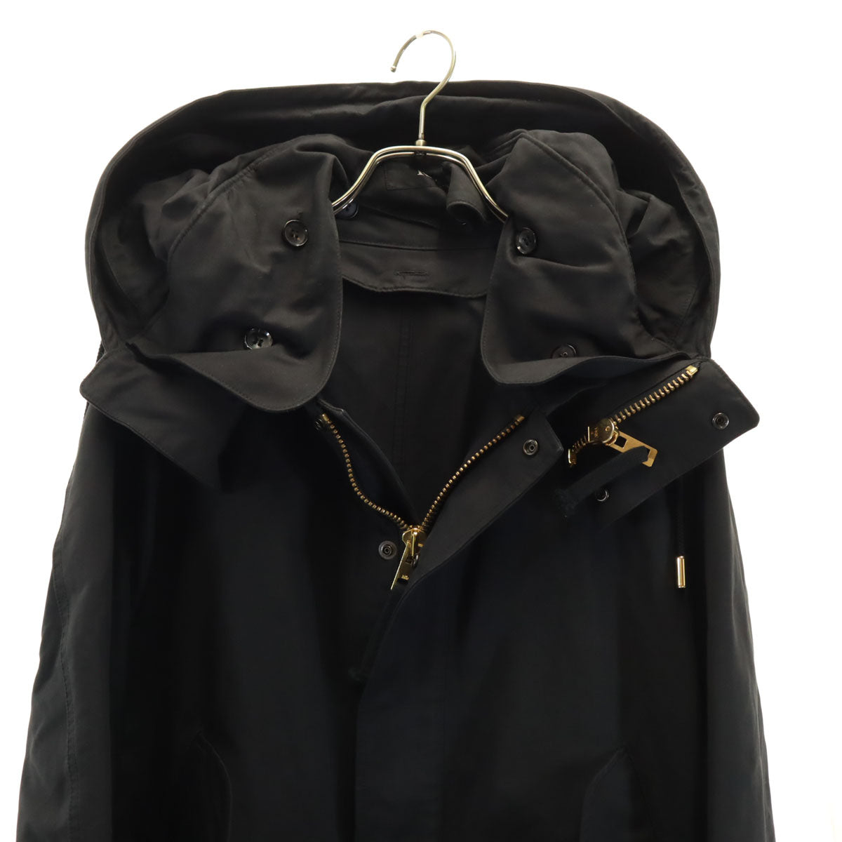 THE RERACS ザリラクス 日本製 フーデッド ジャケット 38 ブラック レディース