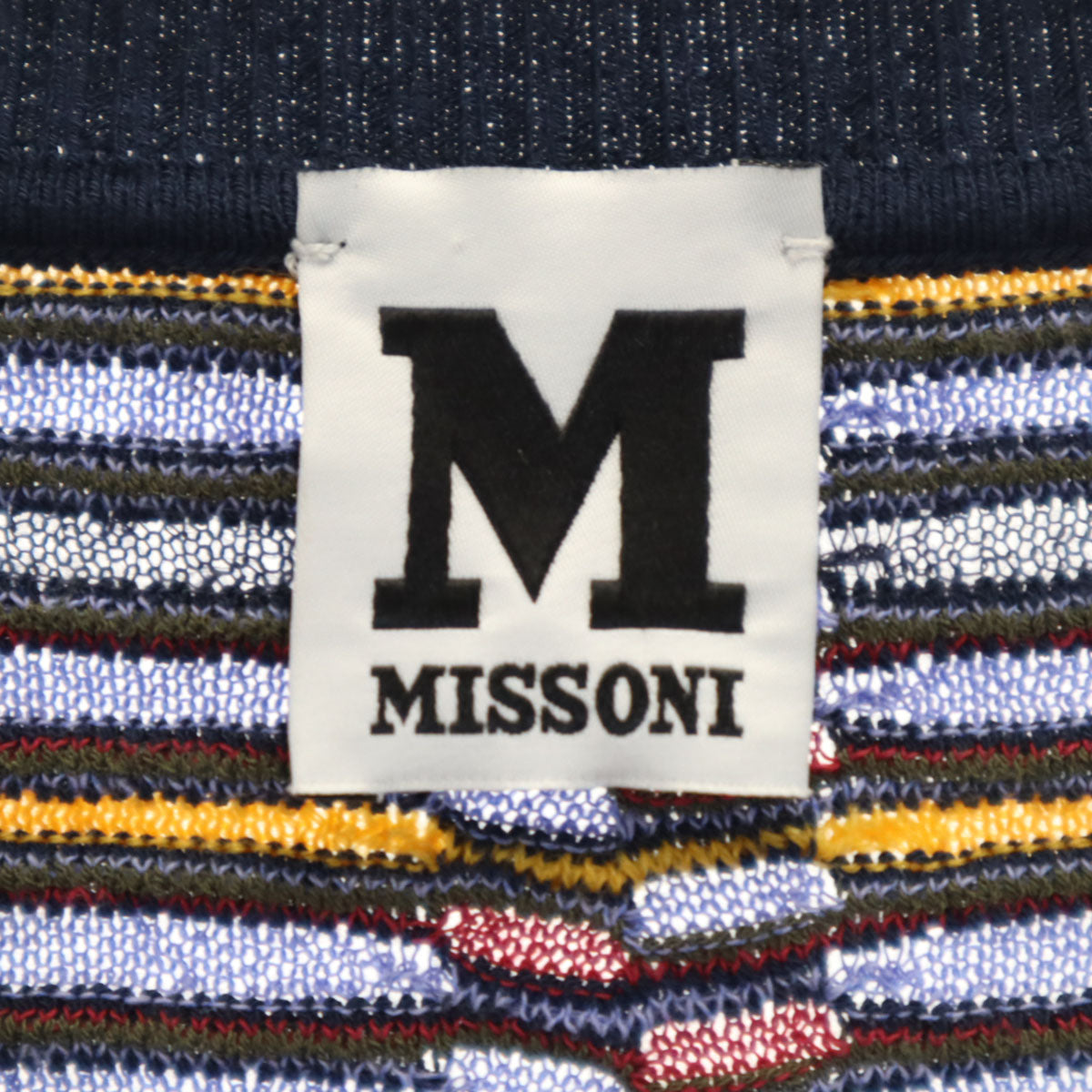 Missoni ミッソーニ 総柄 長袖 ニット 40 パープル セーター レディース