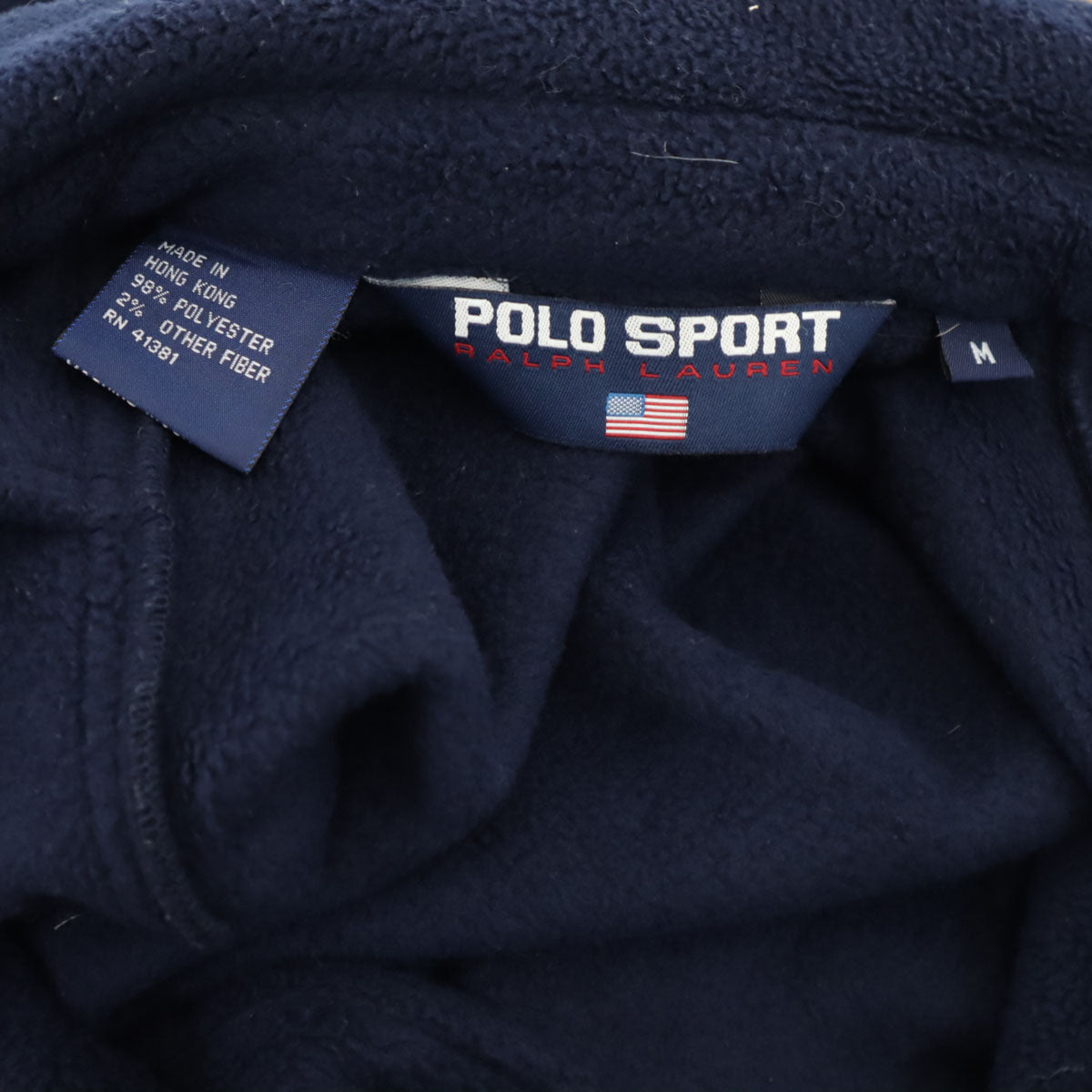 POLO SPORT RALPH LAUREN ポロスポーツラルフローレン 90s 00s オールド フリースジャケット M ネイビー メンズ