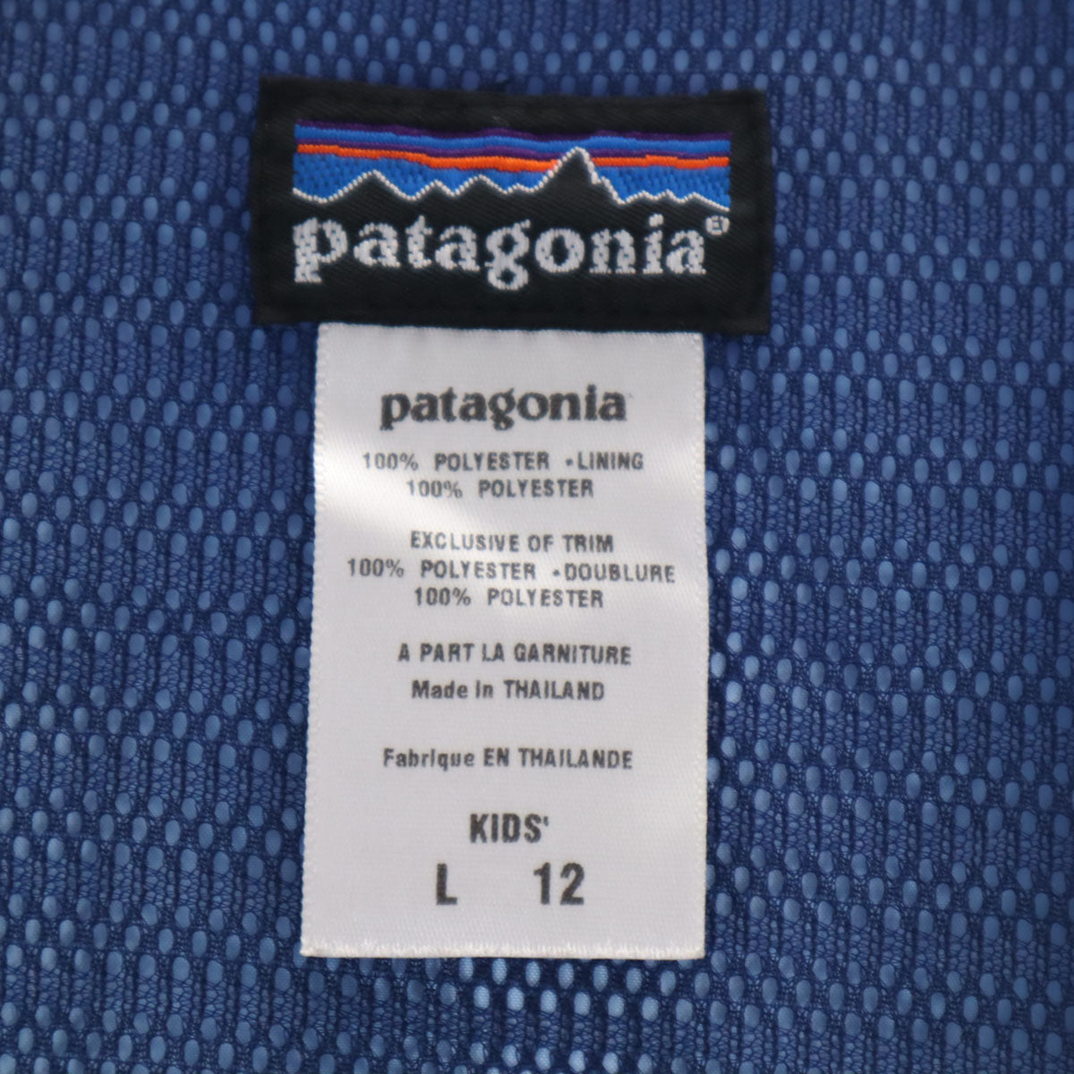 patagonia パタゴニア マウンテンパーカー L 12 水色 64227F5 アウトドア キッズ