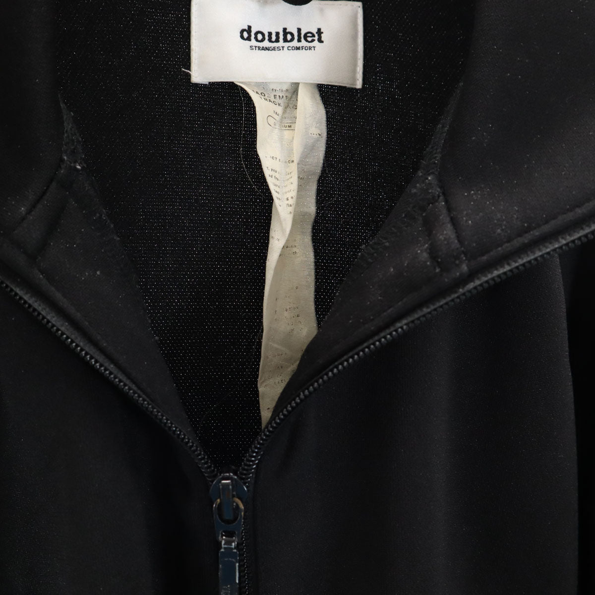 doublet ダブレット CHAOS EMBROIDERY トラックジャケット M ブラック ジャージ メンズ