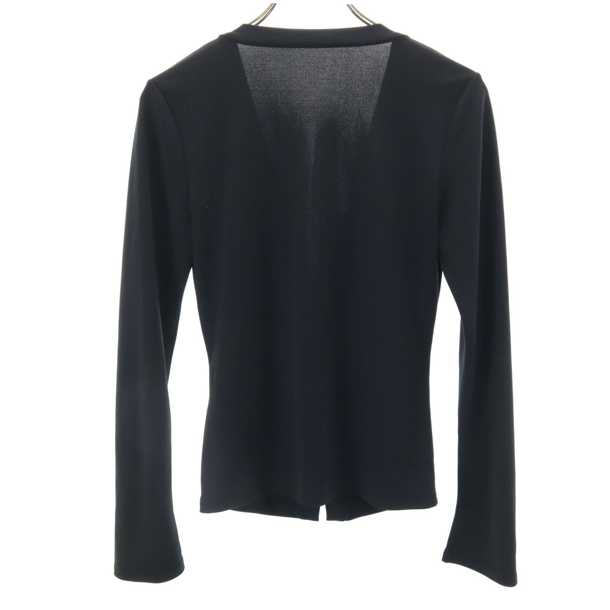 FOXEY NEW YORK フォクシーニューヨーク 日本製 長袖 Vネック カーディガン 40 ブラック レディース