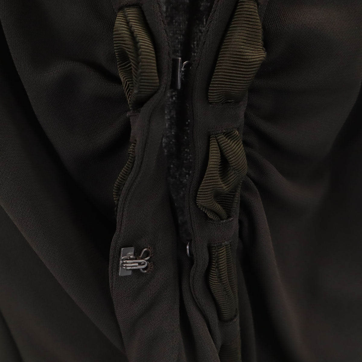 FOXEY NEW YORK フォクシーニューヨーク 日本製 長袖 Vネック カーディガン 40 ブラウン レディース