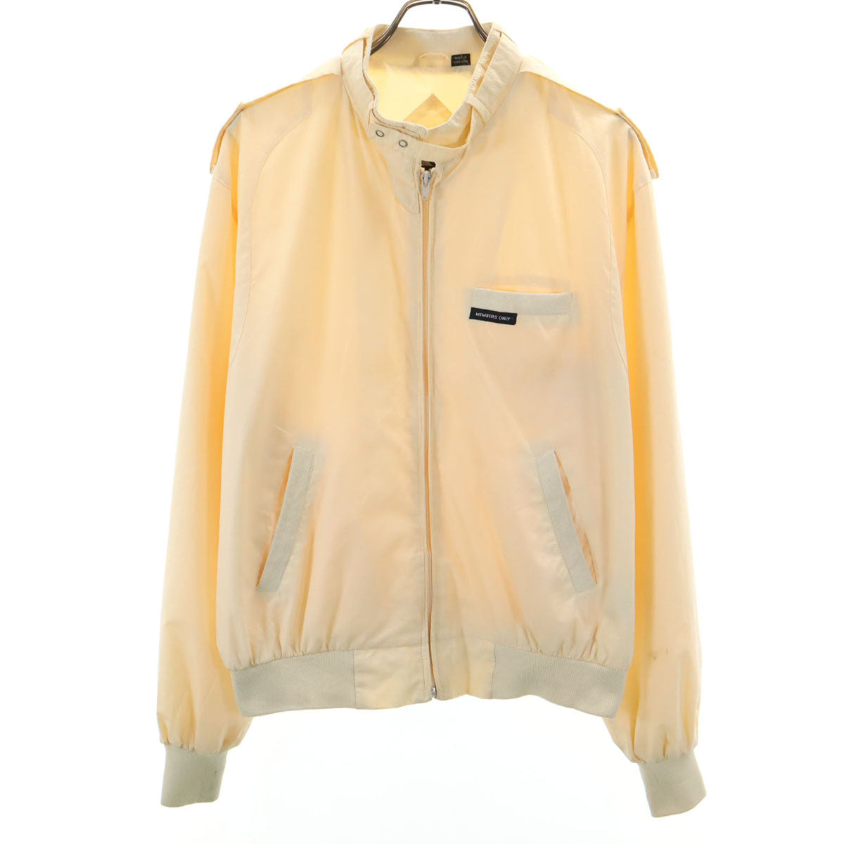 MEMBERS ONLY メンバーズオンリー 90s オールド アイコニック レーサー ジャケット 42 クリーム メンズ