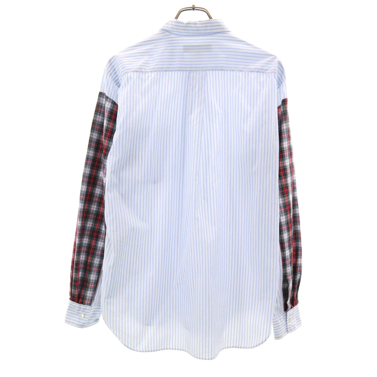 COMME des GARCONS HOMME DEUX コムデギャルソンオムドゥ 2015年 日本製 ストライプ柄 長袖 コットンシャツ M ホワイト メンズ