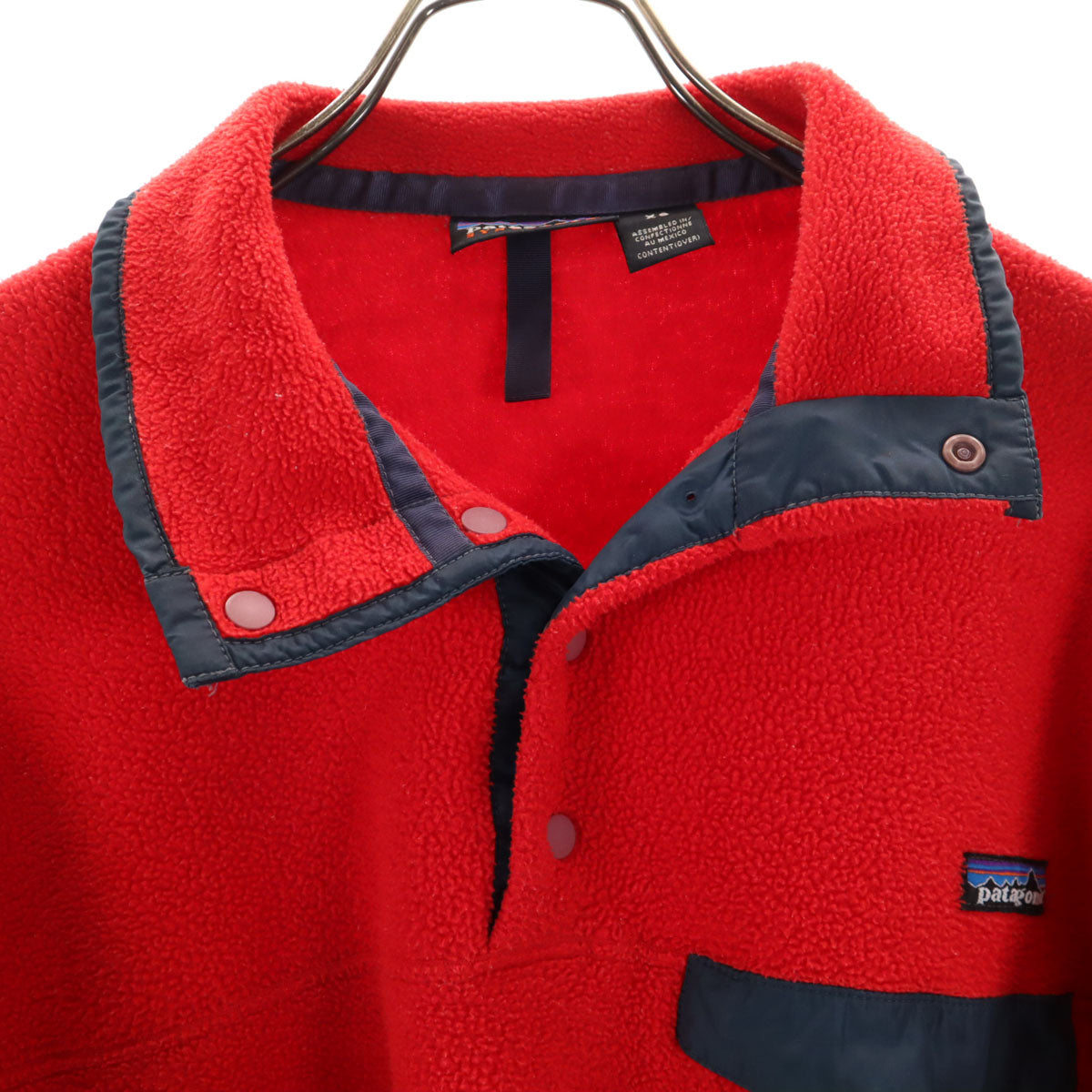 patagonia パタゴニア 00s 25450 オールド シンチラ ハーフボタン ボア フリースジャケット XS レッド プルオーバー アウトドア メンズ