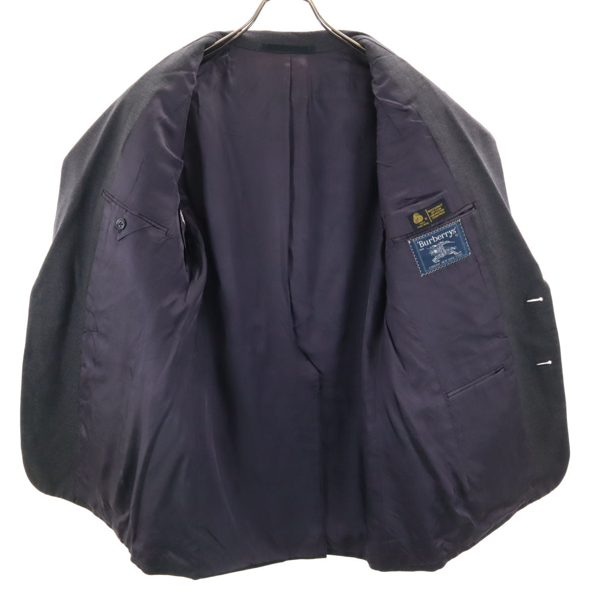 Burberrys バーバリーズ 80s 90s USA製 ウール オールド テーラードジャケット グレー系 メンズ