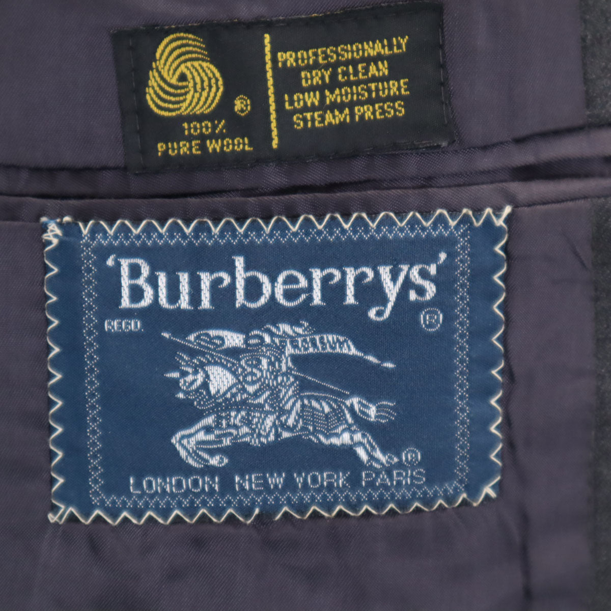 Burberrys バーバリーズ 80s 90s USA製 ウール オールド テーラードジャケット グレー系 メンズ