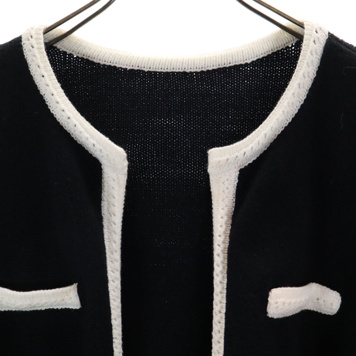 FOXEY NEW YORK フォクシーニューヨーク 長袖 カーディガン 38 ブラック レディース