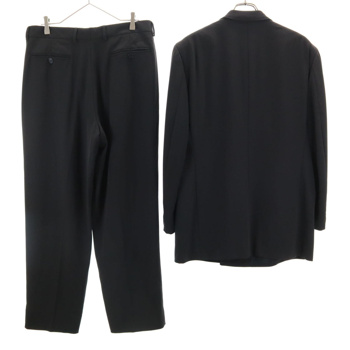 GIORGIO ARMANI ジョルジオアルマーニ 90s イタリア製 オールド スーツ 上下 セットアップ 50 チャコール系 メンズ