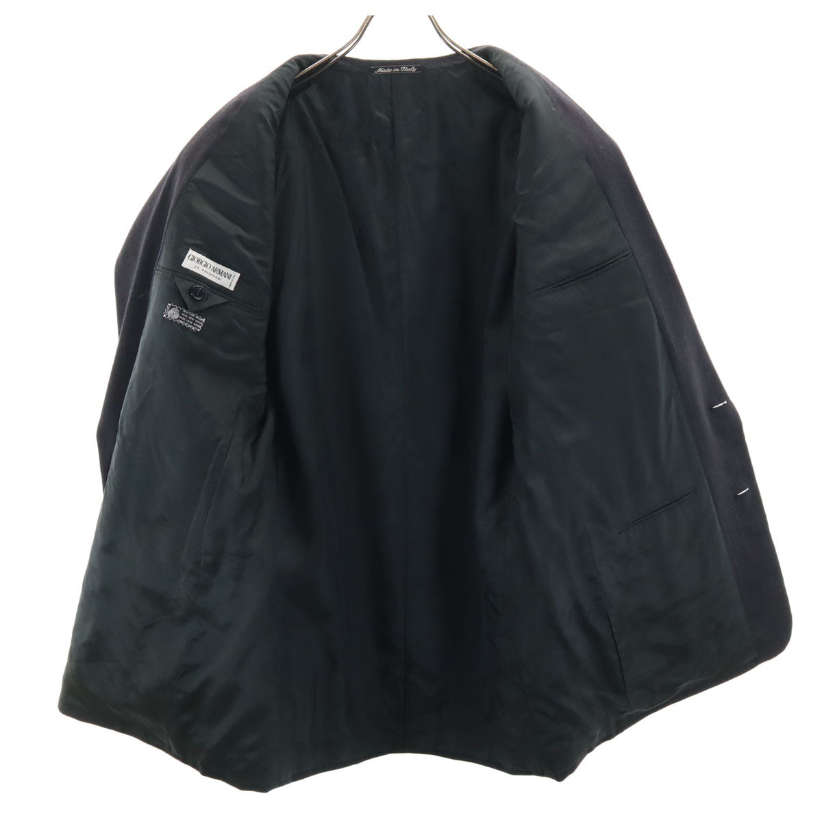 GIORGIO ARMANI LE COLLEZIONI ジョルジオアルマーニ コレツィオーニ 90s イタリア製 オールド スーツ 上下 セットアップ 52REG グレー メンズ