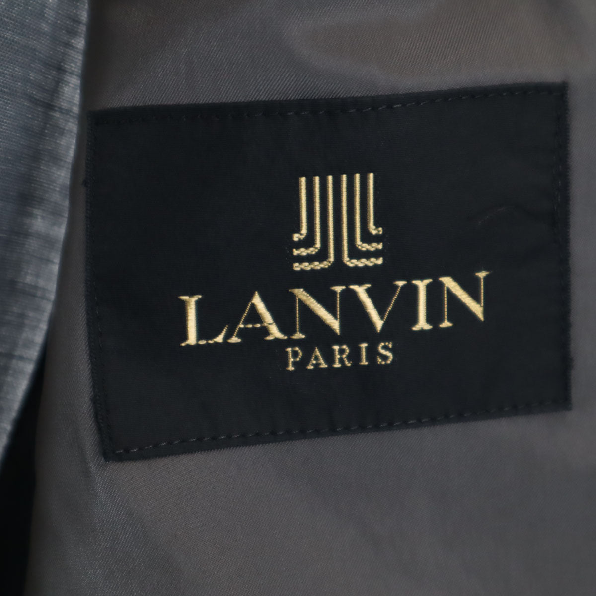 LANVIN ランバン 90s オールド スーツ 上下 セットアップ R46-44 グレー メンズ