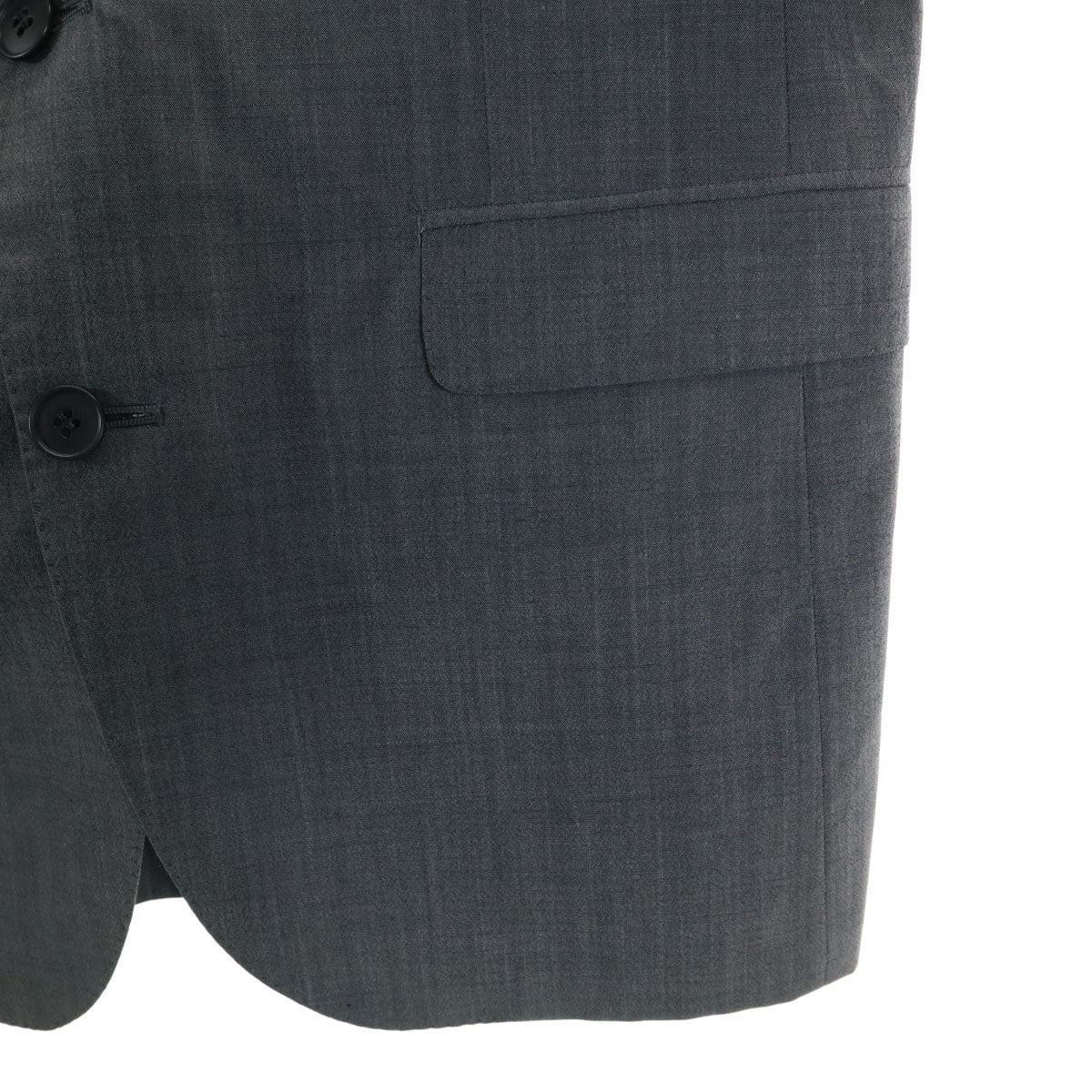 LANVIN ランバン 90s シルクブレンド オールド スーツ 上下 セットアップ M48-35 グレー メンズ