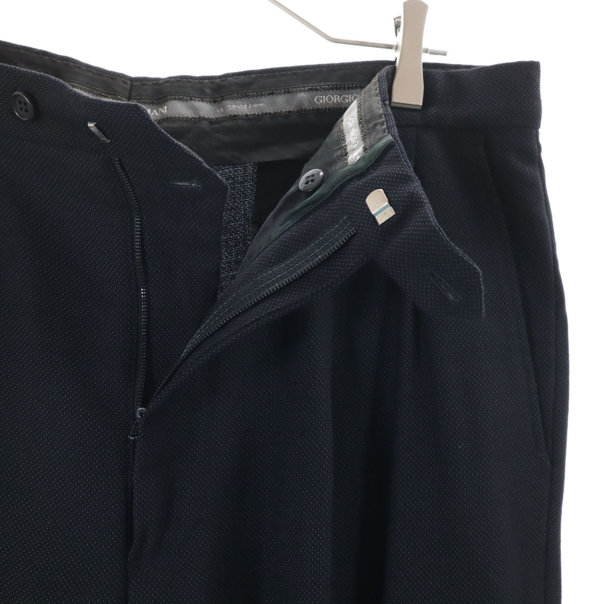 GIORGIO ARMANI LE COLLEZIONI ジョルジオアルマーニ コレツィオーニ 90s イタリア製 オールド スーツ 上下 セットアップ 41 ネイビー メンズ