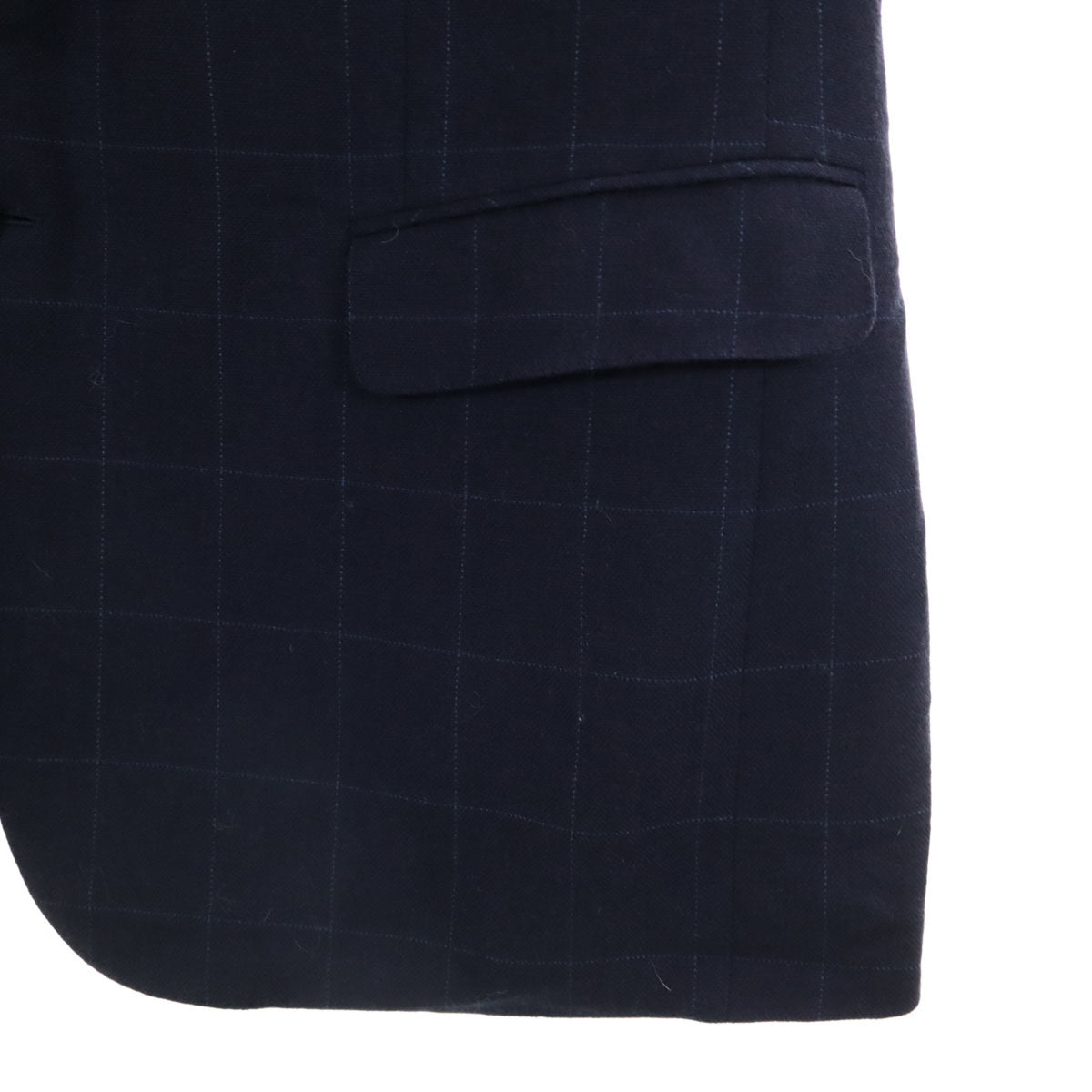 LANVIN CLASSIQUE ランバン クラシック 90s シルクブレンド カシミヤブレンド オールド テーラードジャケット ST50-56 ネイビー メンズ