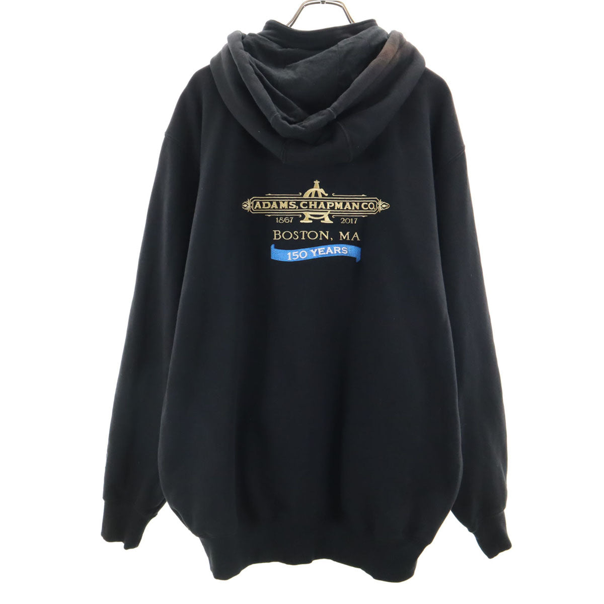 Carhartt カーハート 100617 バック企業モノ刺繍 長袖 ハーフジップ スウェットパーカー XL ブラック 裏起毛 メンズ