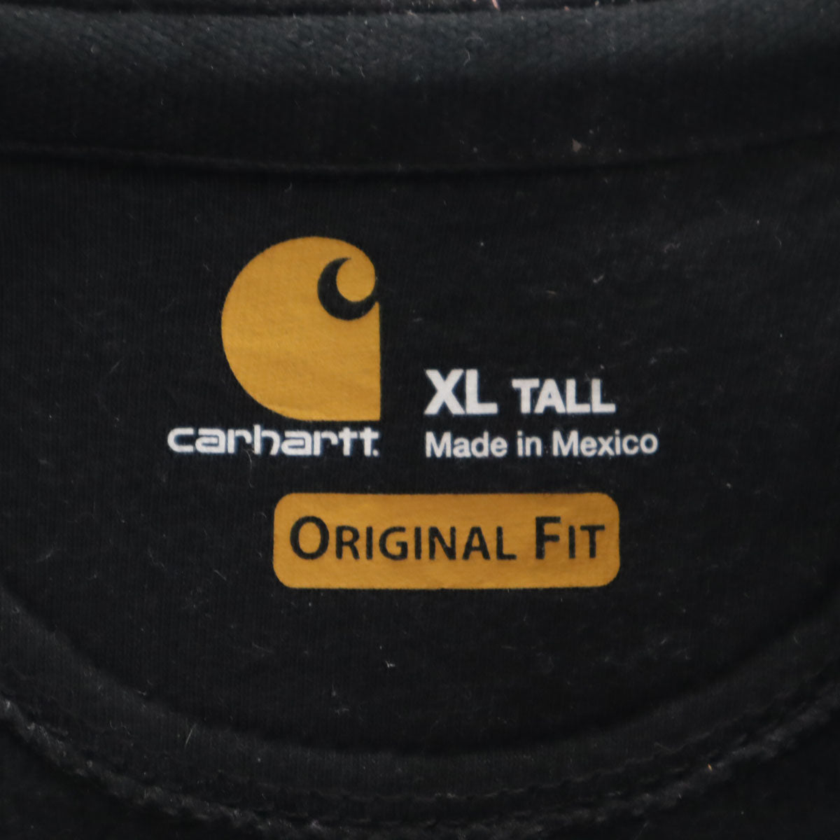Carhartt カーハート 100617 バック企業モノ刺繍 長袖 ハーフジップ スウェットパーカー XL ブラック 裏起毛 メンズ