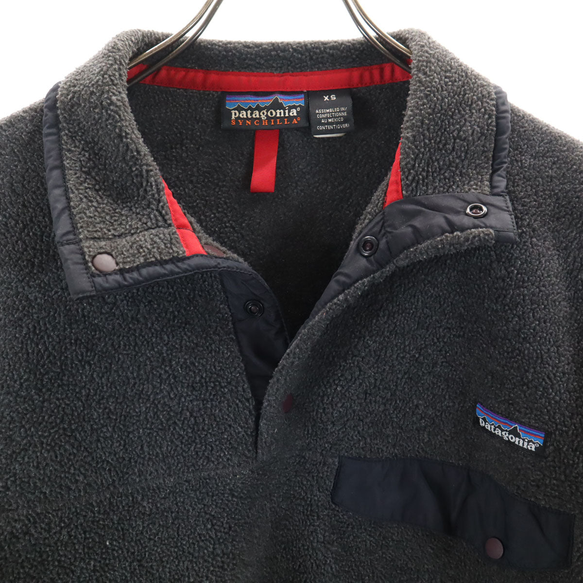 patagonia パタゴニア 00s オールド シンチラ スナップT フリースジャケット XS チャコールグレー 25450 アウトドア プルオーバー メンズ
