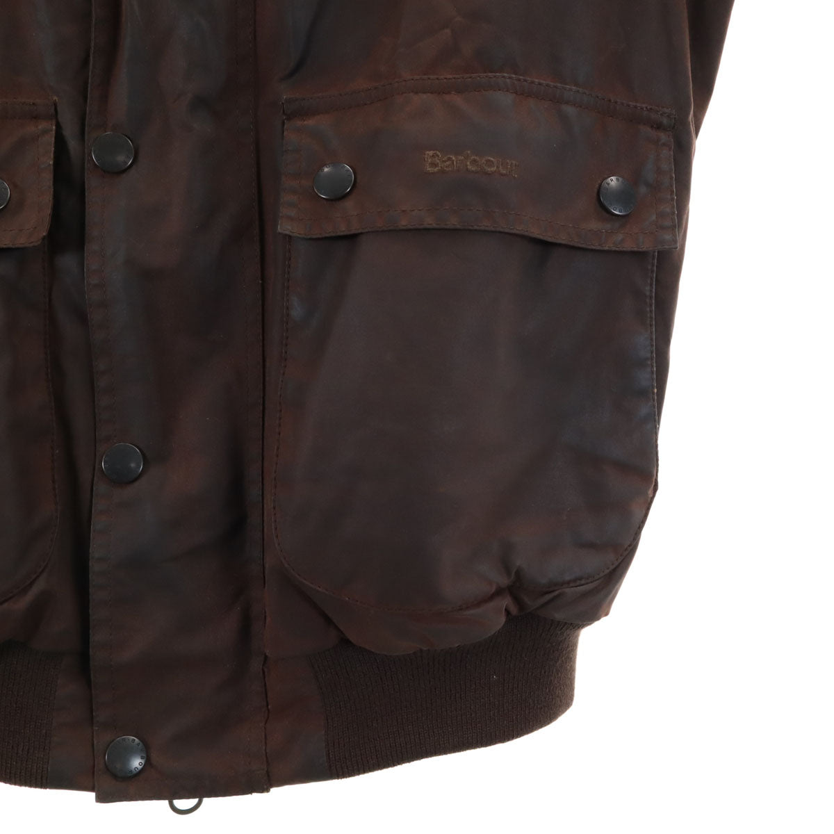Barbour バブアー イングランド製 ワックスフライヤー ジャケット M ブラウン 中綿 A955 WAX FLYER JACKET メンズ