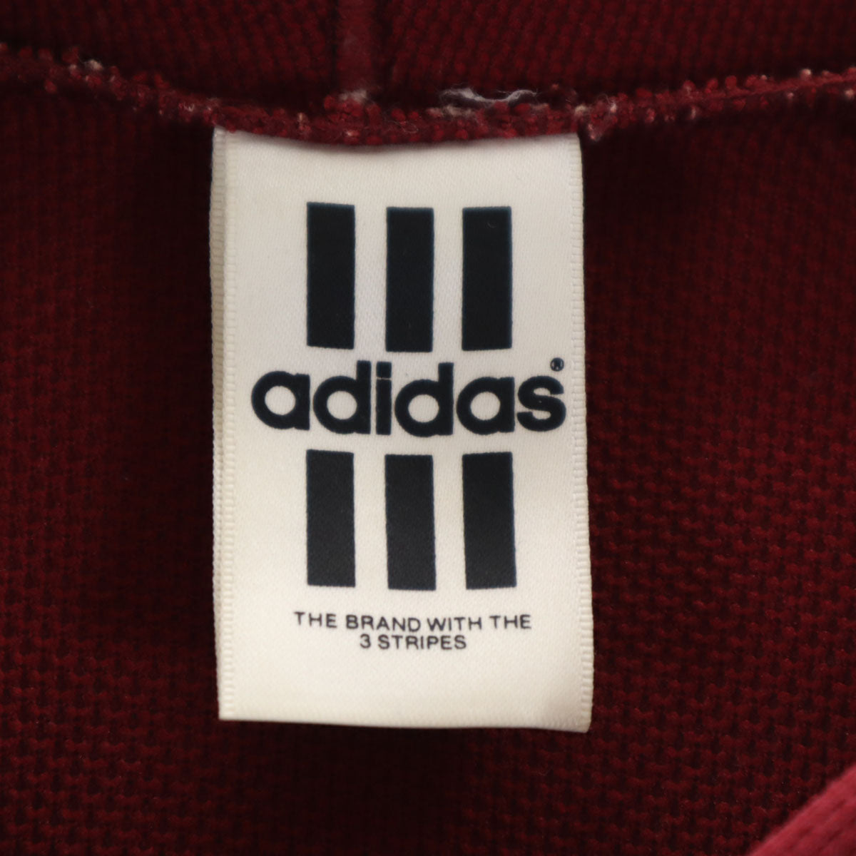 adidas アディダス 90s 日本製 オールド 長袖 ジップパーカー S-M ボルドー デサント メンズ