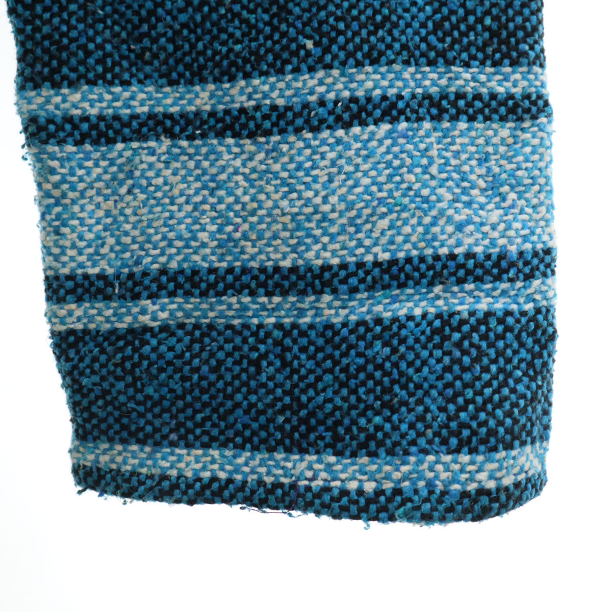 ARTESANIAS MICKEY 80s 90s オールド ストライプ柄 長袖 メキシカン パーカー XXL 水色 プルオーバー ビッグサイズ メンズ